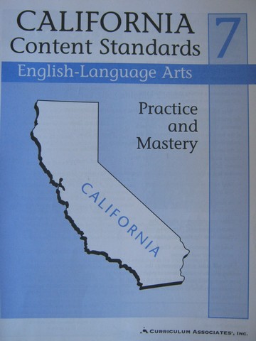 (image for) California Content Standards 7 English-Language Arts (CA)(P)