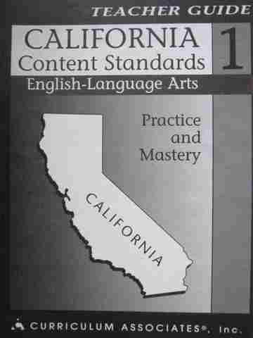 (image for) California Content Standards 1 English-Language Arts (CA)(TE)(P)