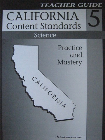 (image for) California Content Standards 5 Science TG (CA)(TE)(P)