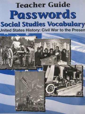 (image for) Passwords Social Studies Vocabulary US History TG (TE)(P)