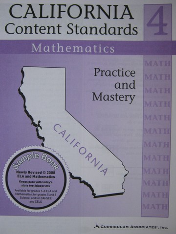 (image for) California Content Standards 4 Mathematics (CA)(P) by Osowski
