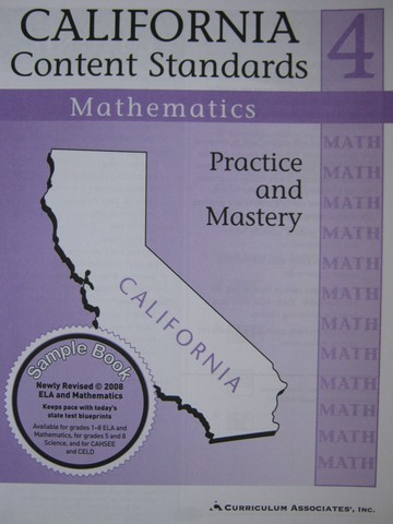 (image for) California Content Standards 4 Mathematics (CA)(P) by Osowski