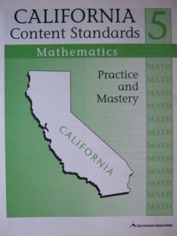(image for) California Content Standards 5 Mathematics (CA)(P) by Osowski