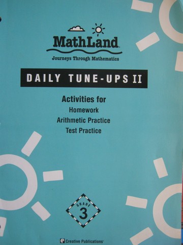 (image for) MathLand 3 Daily Tune-Ups 2 (P) by Charles, Brummett, McDonald,