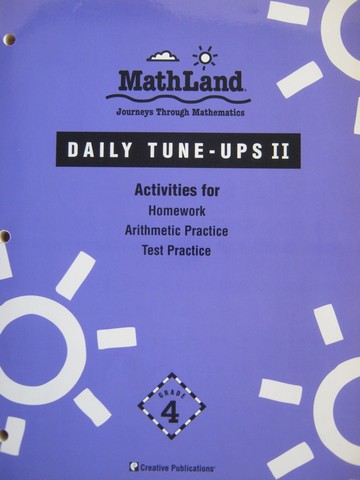 (image for) MathLand 4 Daily Tune-Ups 2 (P) by Charles, Brummett, McDonald,