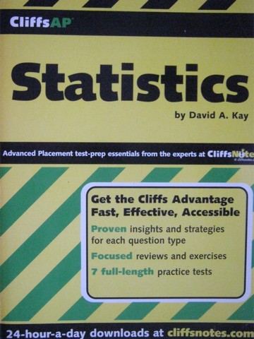 (image for) CliffsAP Statistics (P) by David A Kay