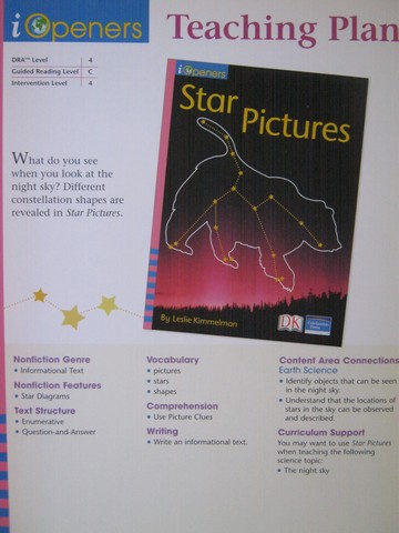 (image for) iOpeners K Star Pictures Teaching Plan (TE)(P)