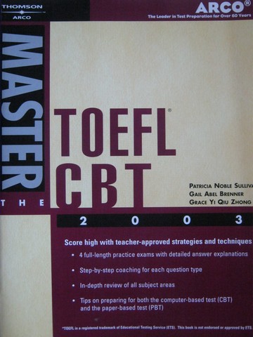 (image for) Master the TOEFL CBT 2003 (P) by Sullivan, Brenner, & Zhong