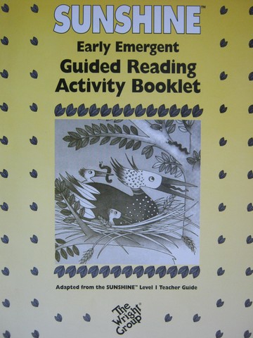 (image for) Sunshine Early Emergent Guided Reading Activity Booklet TG (P)