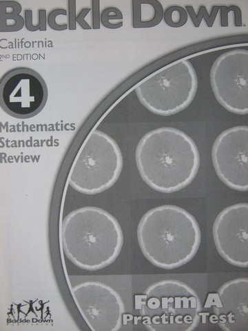 (image for) Buckle Down 4 Mathematics Standards Review 2e Form A (CA)(P)