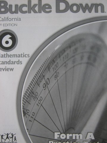 (image for) Buckle Down 6 Mathematics Standards Review 2e Form A (CA)(P)