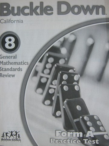 (image for) Buckle Down 8 Mathematics Standards Review Form A (CA)(P)