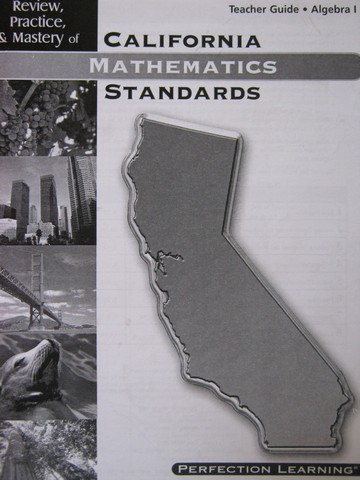 (image for) Review Practice & Mastery of California Algebra 1 TG (CA)(TE)(P)