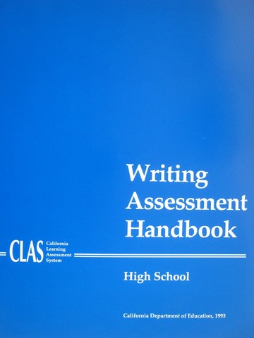 (image for) Writing Assessment Handbook High School (CA)(Binder)
