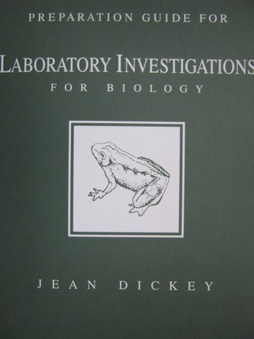 (image for) Laboratory Investigations for Biology Preparation Guide (P)