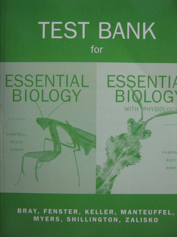 (image for) Essential Biology 3rd Edition Test Bank (P) by Bray, Fenster,