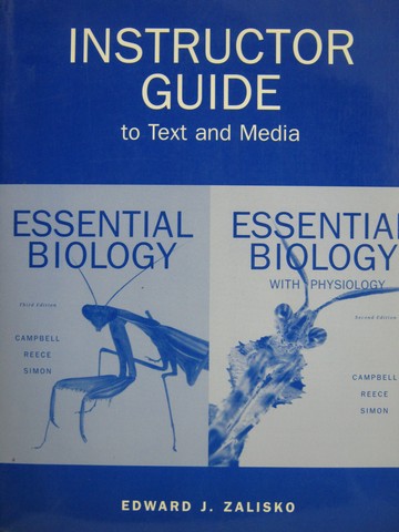 (image for) Essential Biology 3e IG to Text & Media (TE)(P) by Zalisko