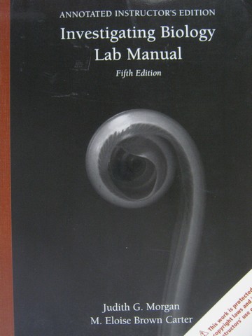 (image for) Investigating Biology Lab Manual 5th Edition AIE (TE)(Spiral)