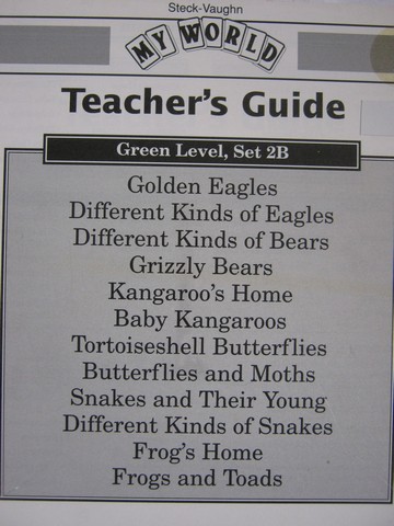 (image for) My World Green Level Set 2B TG (TE)(P)