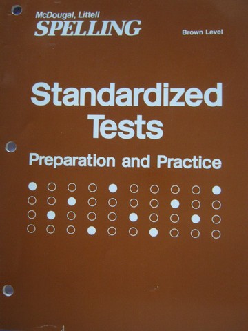 (image for) McDougal Littell Spelling Brown Level Standardized Tests (P)