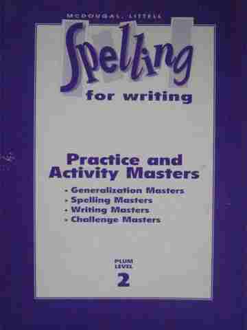 (image for) Spelling & Writing 2 Plum Level Practice & Activity Masters (P)