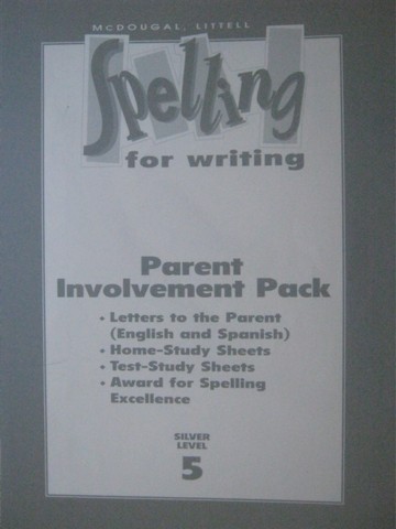 (image for) Spelling for Writing 5 Silver Level Parent Involvement Pack (P)