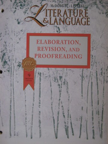 (image for) Literature & Language 9 Orange Level Elaboration Revision (P)