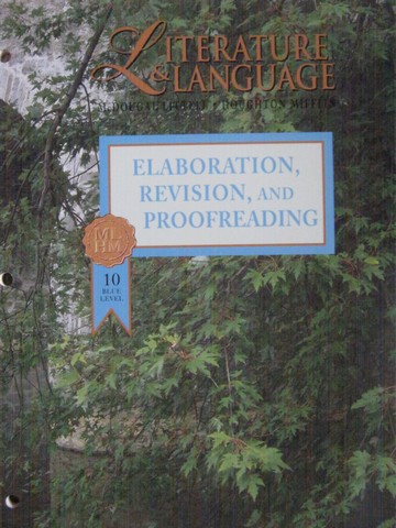 (image for) Literature & Language 10 Blue Level Elaboration Revision & (P)