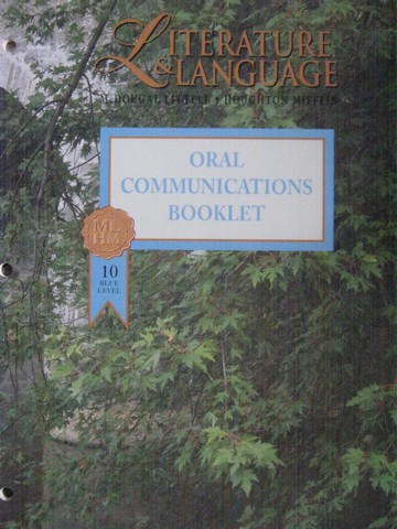 (image for) Literature & Language 10 Blue Level Oral Communications (P)