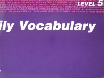 (image for) Daily Vocabulary 5 Teacher's Guide (TE)(Spiral)