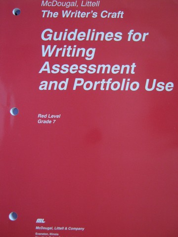 (image for) Writer's Craft 7 Red Level Guidelines for Writing Assessment (P)