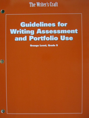 (image for) Writer's Craft 9 Orange Level Guidelines for Writing (P)