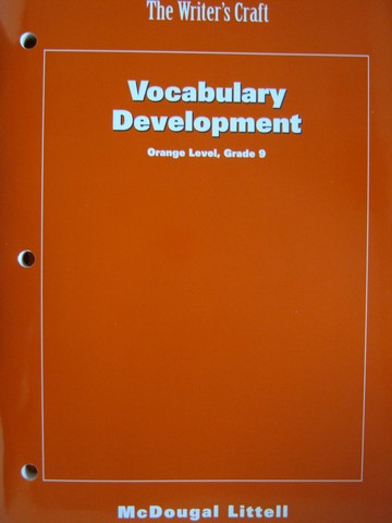(image for) Writer's Craft 9 Orange Level Vocabulary Development (P)