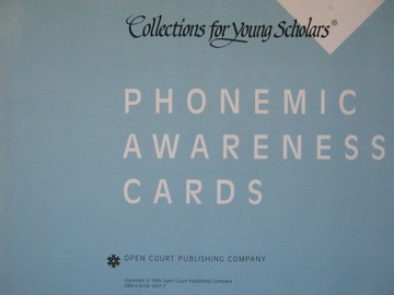 (image for) Collections for Young Scholars 1 Phonemic Awareness Cards (Pk)