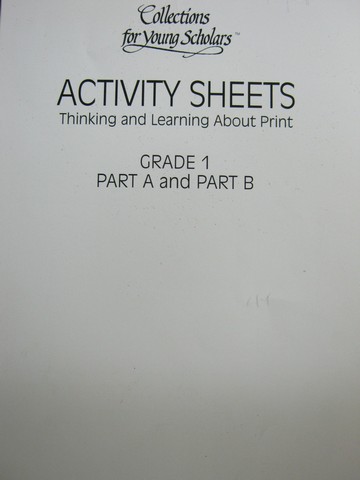 (image for) Collections for Young Scholars 1 Activity Sheets A&B (P)