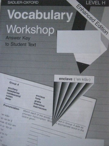(image for) Vocabulary Workshop Enhanced Edition Level H Answer (P)
