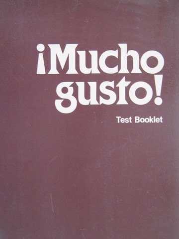 (image for) Mucho gusto! Test Booklet (P) by Robert J Brett