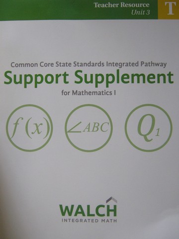 (image for) CCSS Integrated Pathway Mathematics 1 SS Teacher Resource 3 (P)