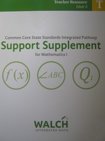 (image for) CCSS Integrated Pathway Mathematics 1 SS Teacher Resource 5 (P)