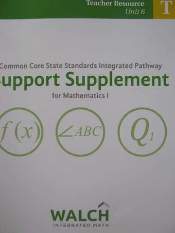 (image for) CCSS Integrated Pathway Mathematics 1 SS Teacher Resource 6 (P)