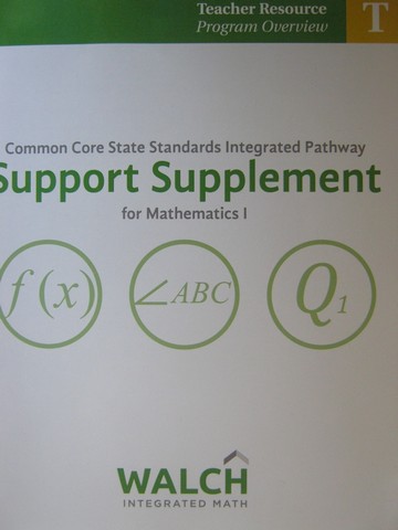 (image for) CCSS Integrated Pathway Mathematics 1 SS Program Overview (P)