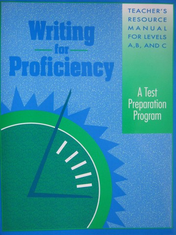 (image for) Writing for Proficiency Teacher's Resource Manual (TE)(P)