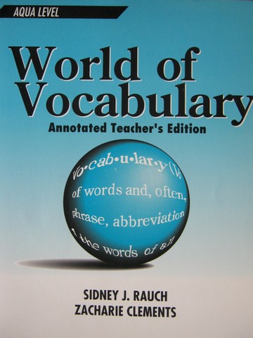 (image for) World of Vocabulary Aqua Level 3rd Edition ATE (TE)(P) by Rauch