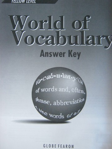(image for) World of Vocabulary Yellow Level 3e Answer Key (P) by Rauch,