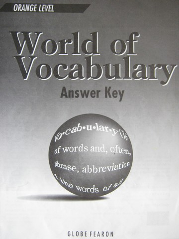 (image for) World of Vocabulary Orange Level 3e Answer Key (P) by Rauch,