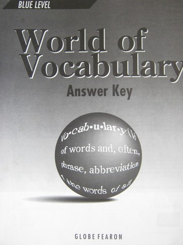 (image for) World of Vocabulary Blue Level 3e Answer Key (P) by Rauch,