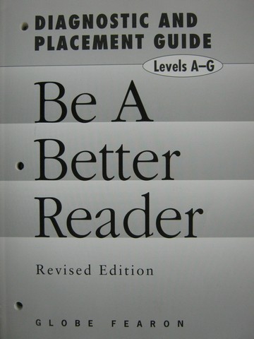 (image for) Be a Better Reader Diagnostic & Placement Revised Edition (P)