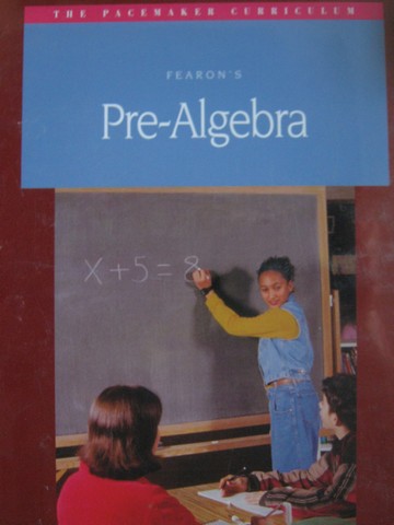 (image for) Fearon's Pre-Algebra Classroom Resource Binder (TE)(Binder)