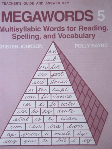 (image for) Megawords 5 TG & Answer Key (TE)(P) by Johnson & Bayrd