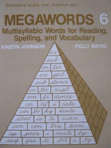 (image for) Megawords 6 TG & Answer Key (TE)(P) by Johnson & Bayrd